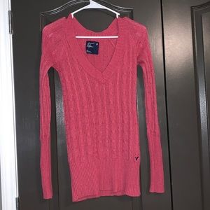 Pink long sleeve sweater